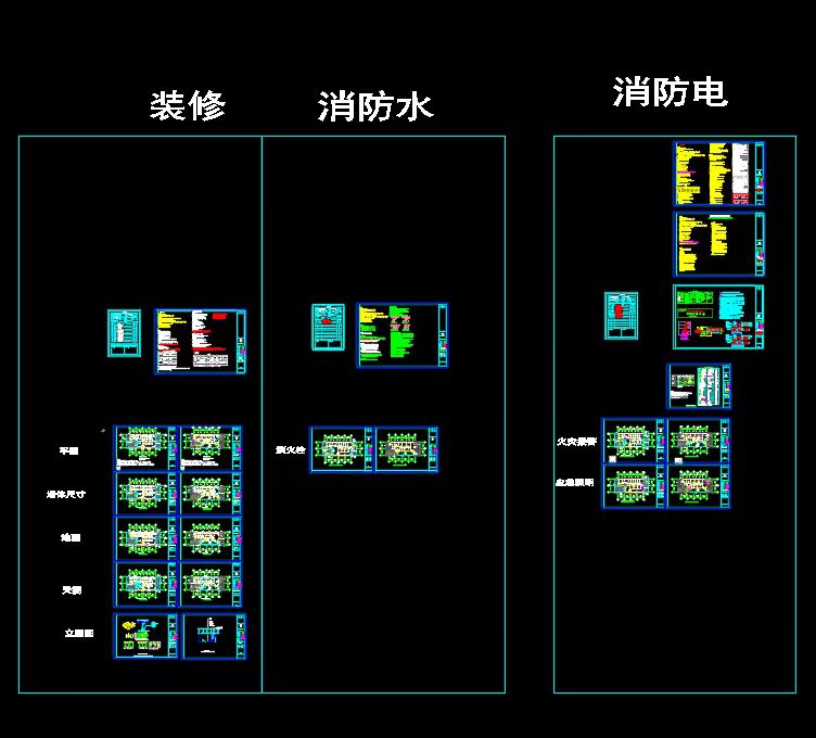 蔡甸消防蓝图设计，二次装修消防报审图设计